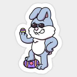 Cool Easter Bunny Sticker